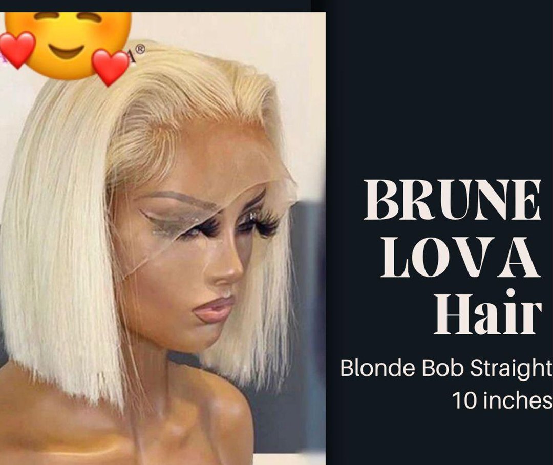 Blonde Bob Straight 10 inches